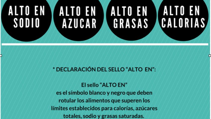 Impulsan poner sellos con advertencias en envases alimentos no saludables