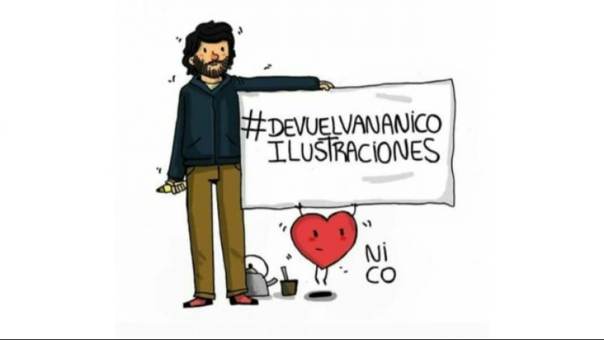 Nico Ilustraciones: "Empezamos con la campaña porque es mi fuente de laburo"