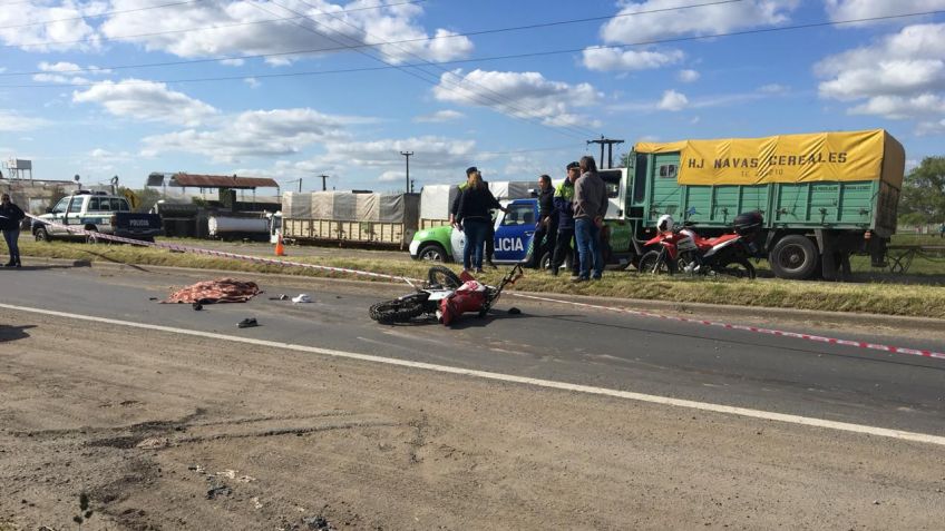 Motociclista falleció tras accidente con un camión