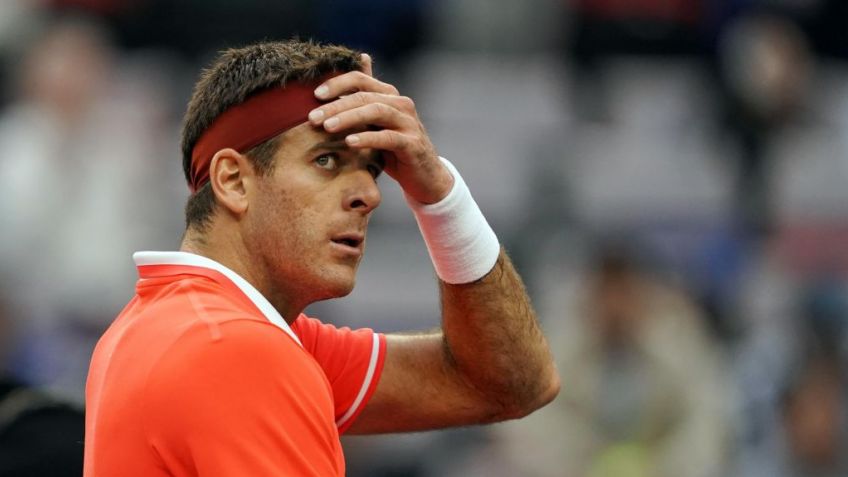 Del Potro se fracturó la rótula de la pierna derecha