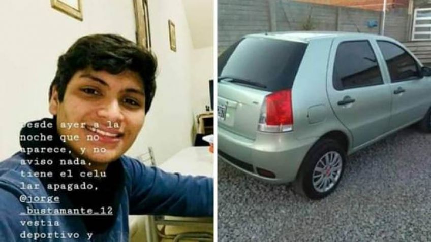 Buscan a un joven cuyo auto apareció con rastros de haber sido incendiado