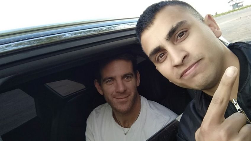 Hacía dedo en la ruta y lo levantó Del Potro