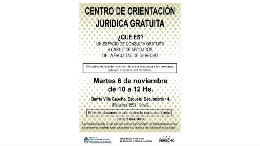 Jornada de Orientación Jurídica Gratuita en la ciudad de Tandil