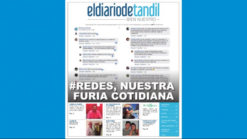 "Redes, nuestra furia cotidiana", la tapa de la Edición Impresa
