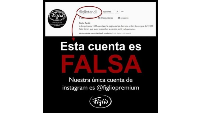 Figlio es victima de una cuenta fake