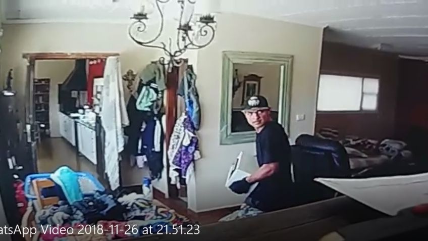 Delincuentes quedaron filmados mientras robaban en una vivienda