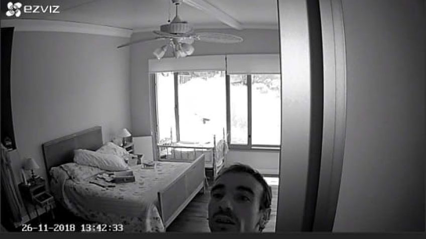 Delincuentes quedaron filmados mientras robaban en una vivienda