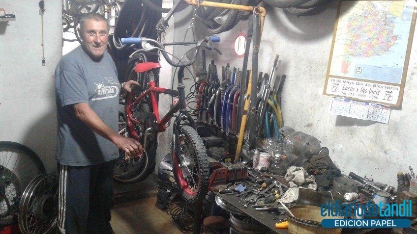 Bicicletero de barrio