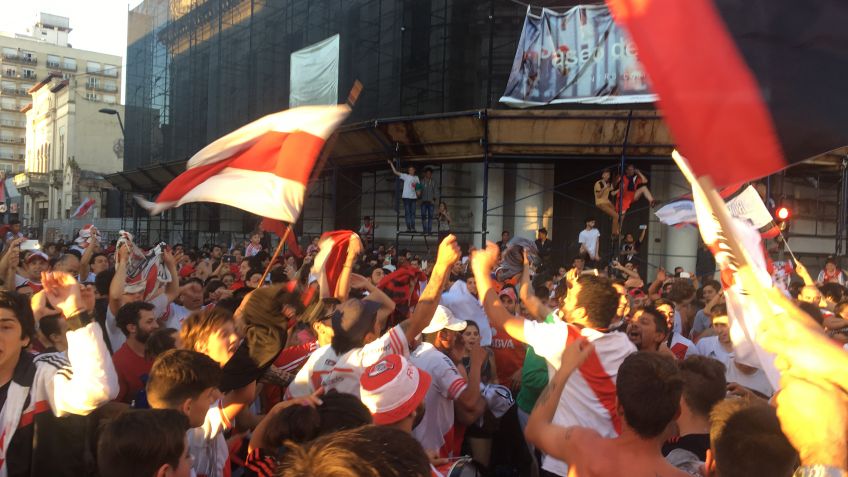 Los riverplatenses de Tandil también festejaron la Copa Libertadores