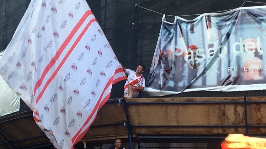 Los riverplatenses de Tandil también festejaron la Copa Libertadores