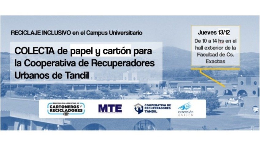 Colecta de reciclables en el Campus Universitario
