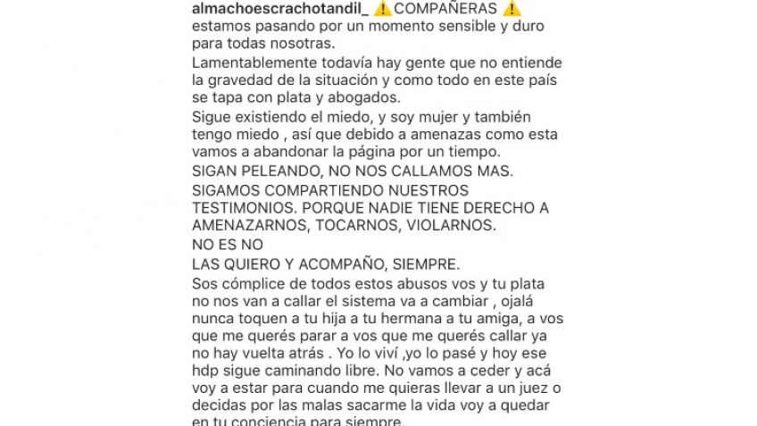 "Preparate porque alto quilombo se te viene"