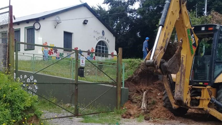 Comenzaron las obras en la escuela primaria 8 de Arroyo Seco