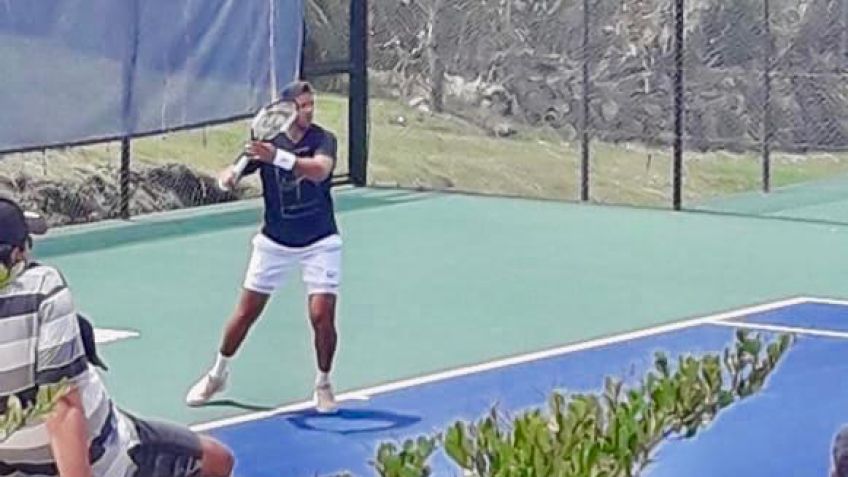 Del Potro se entrena en Tandil