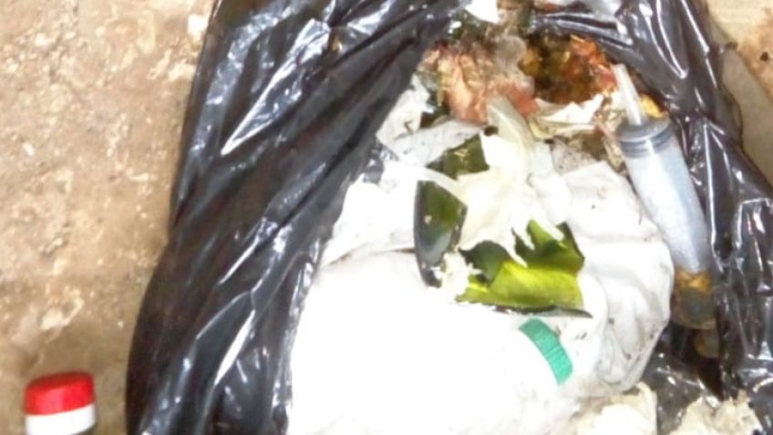 Recolectores encontraron jeringas y vidrios en bolsas