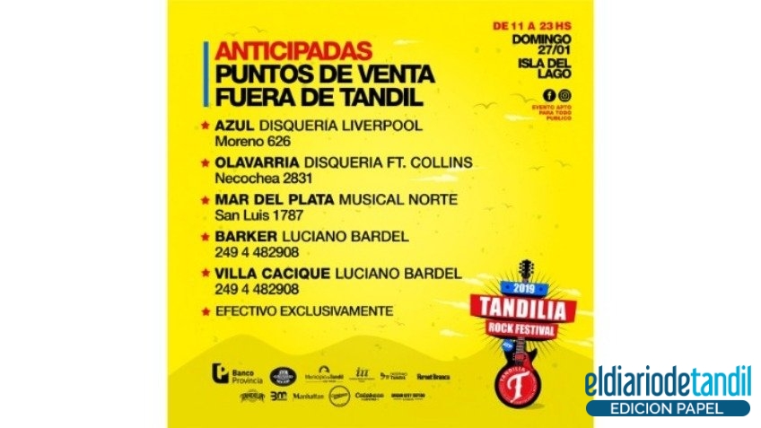 "Estamos apostando a Tandil, es el primer festival de esta magnitud en la ciudad"