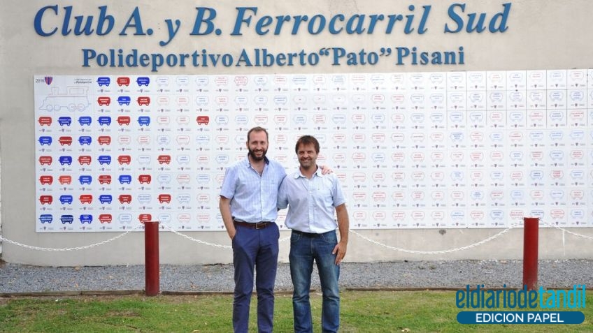 Ezequiel Lester e Ignacio Cuesta, vicepresidente y presidente de Ferro