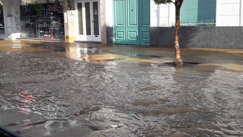 Una lluvia corta e intensa que complicó a algunos vecinos