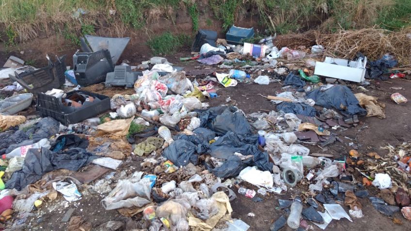 La limpieza duró poco: volvieron a llenar de basura Circunvalación y Cuba