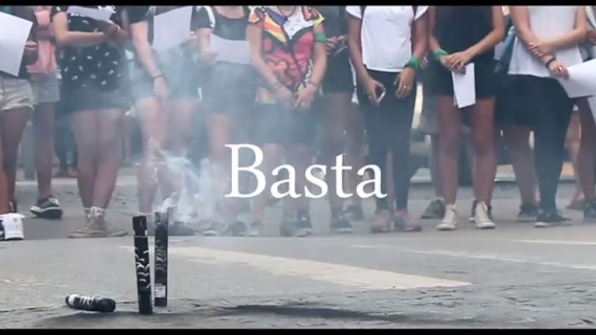 Mujeres de luto: el vídeo de la marcha que es viral