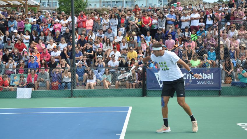 Delpo entrenó con su gente