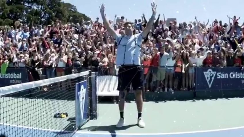 El video del entrenamiento abierto de Del Potro