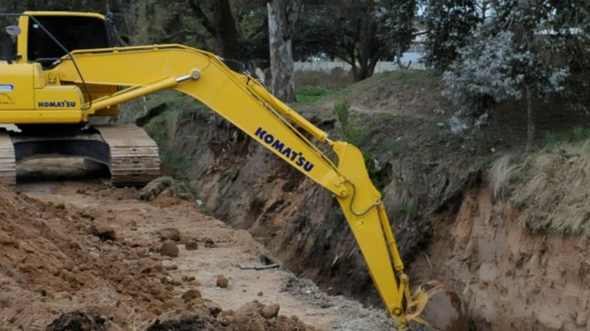 Arranca la construcción de desagües pluviales en Darragueira