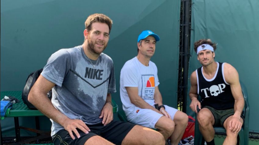 Del Potro ya entrena en los Estados Unidos