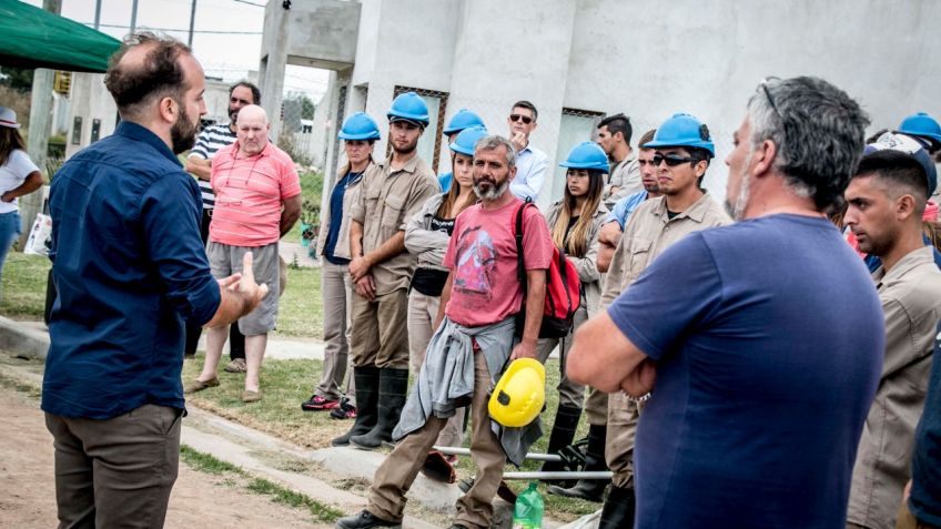 Trabajadores de la Ctep se reunieron con vecinos del barrio Falucho 53