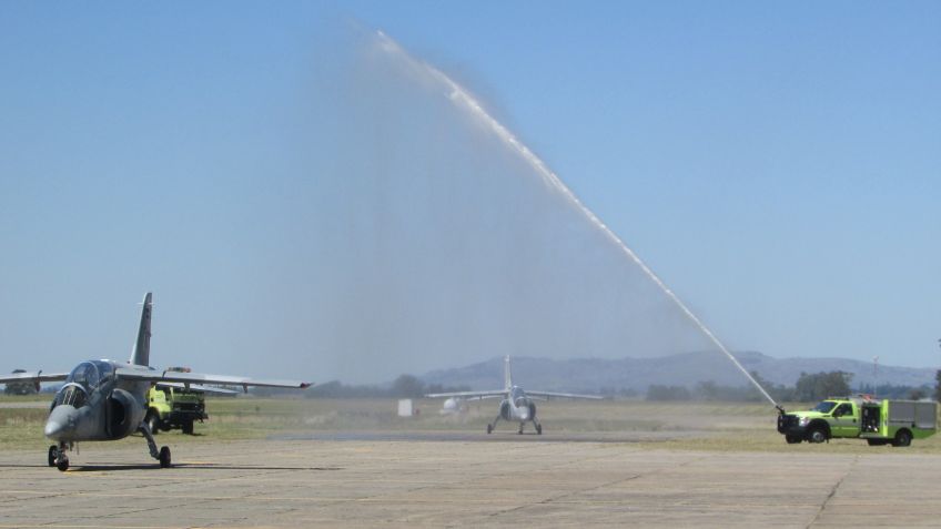 La VI Brigada Aérea recibió a los Pampa III