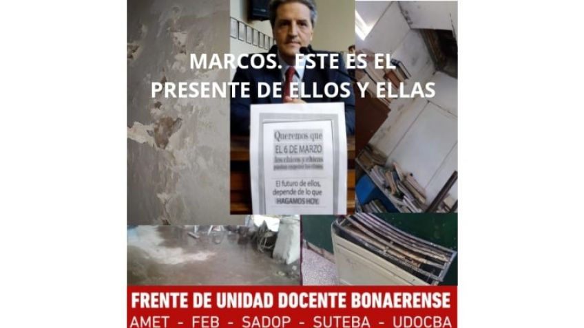 Sindicatos Docentes responden carteles de concejales 