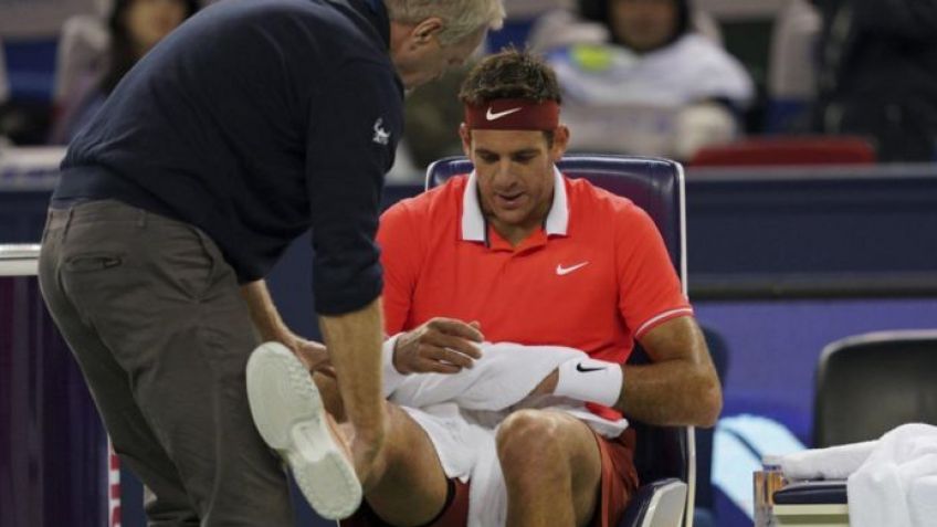 La rodilla de Del Potro no está bien y podría volver al quirófano