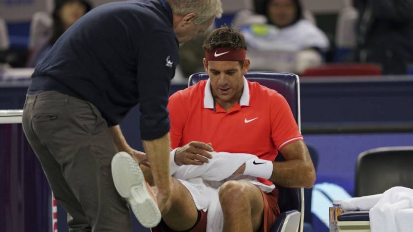 Sin mayores precisiones sobre su futuro, Del Potro sigue probando la rodilla