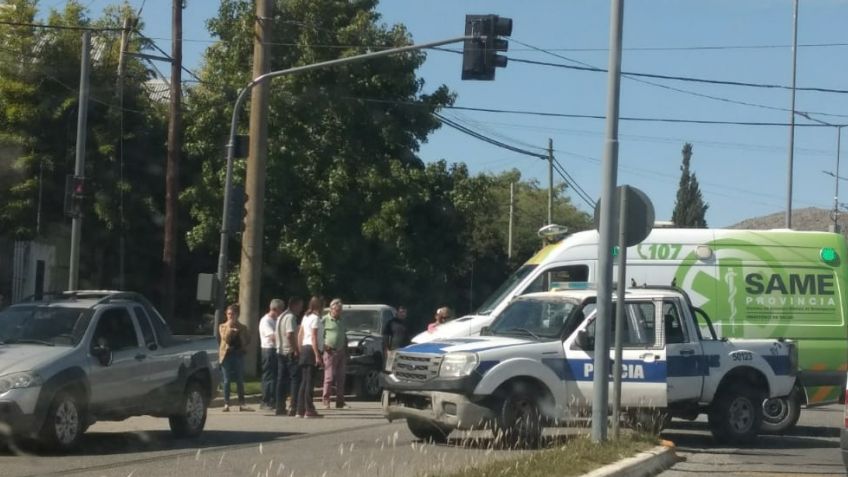 Ciclista herido en un choque