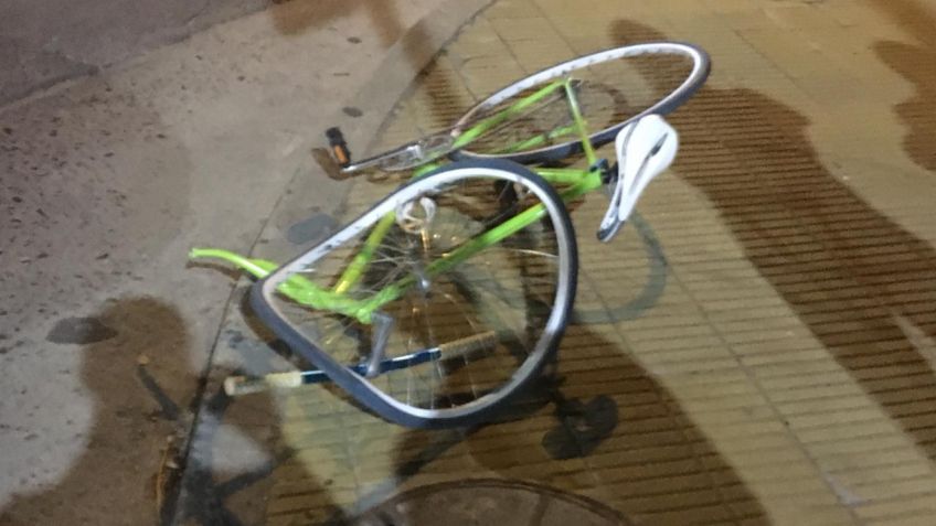 Dobló hacia la izquierda en infracción e hirió a un ciclista
