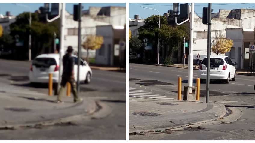 Una peligrosa maniobra que se repite día a día