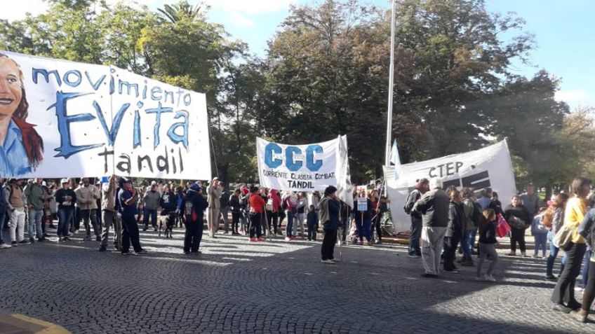 Organizaciones sociales se manifestaron para decir "basta de ajuste"