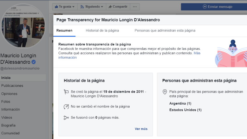 Dos personas trabajan en el perfil de Dalessandro