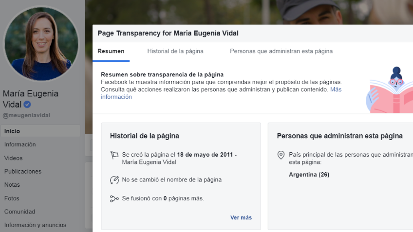 26 personas trabajan en el perfil de la gobernadora Vidal