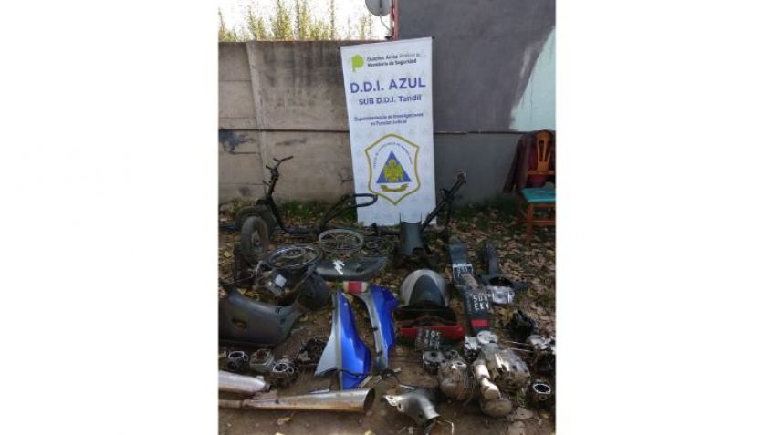 Secuestran motopartes tras allanamiento en Villa Aguirre
