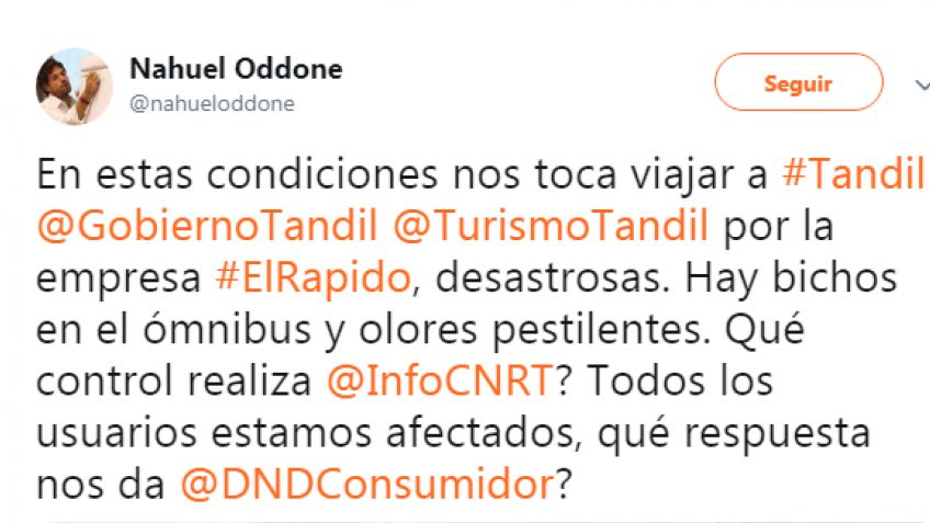 Un clásico: criticas por el estado de los micros que viajan a Tandil