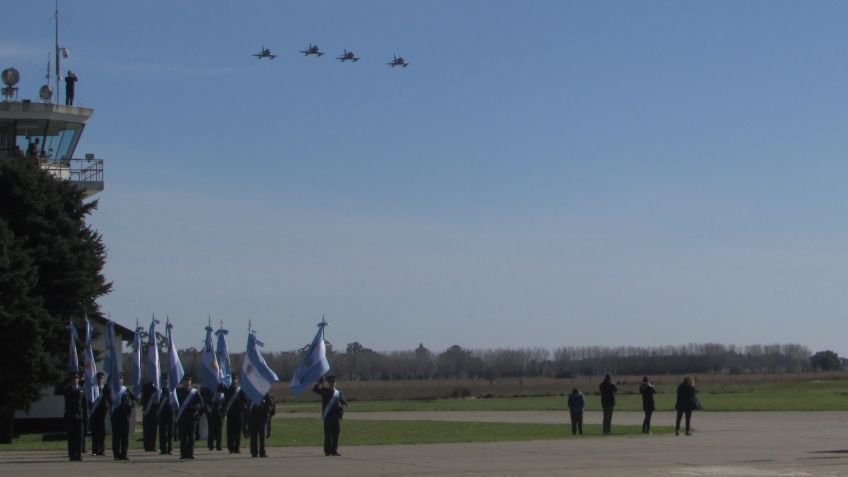 La Fuerza Aérea conmemoró en Tandil su 37º aniversario de Bautismo de Fuego