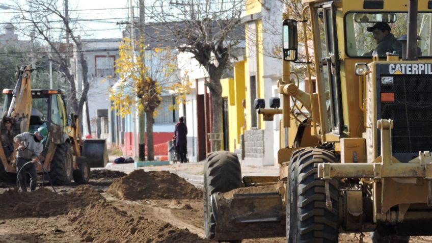 Iniciaron obras de pavimentación en el Barrio Arco Iris II