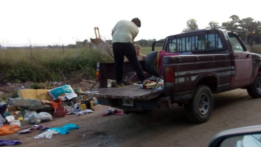 La de siempre: encuentran a vecinos tirando basura en Circunvalación