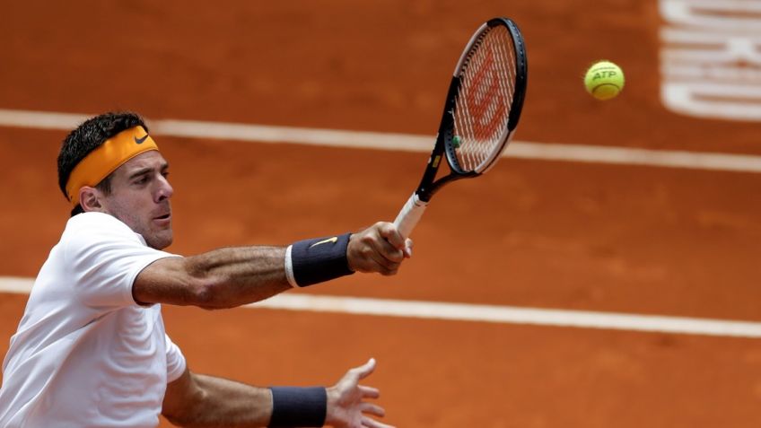 Del Potro debutó en Roma y borró a Goffin