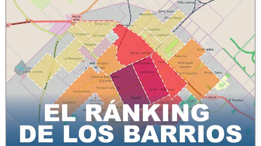 El ránking de los barrios 