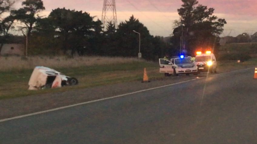 Dos personas resultaron heridas en choque sobre Ruta 226