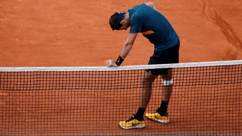 Se terminó Roland Garros para Del Potro