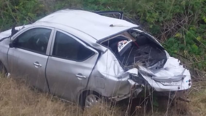 Un hombre herido tras volcar en Scarminacci