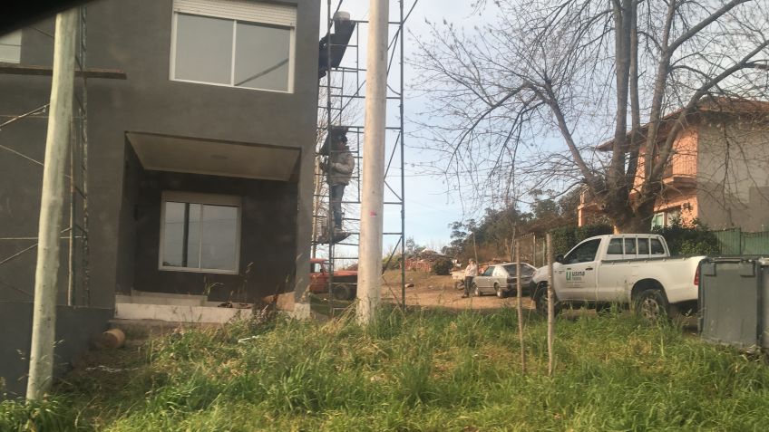 Operario se accidentó en una obra en construcción